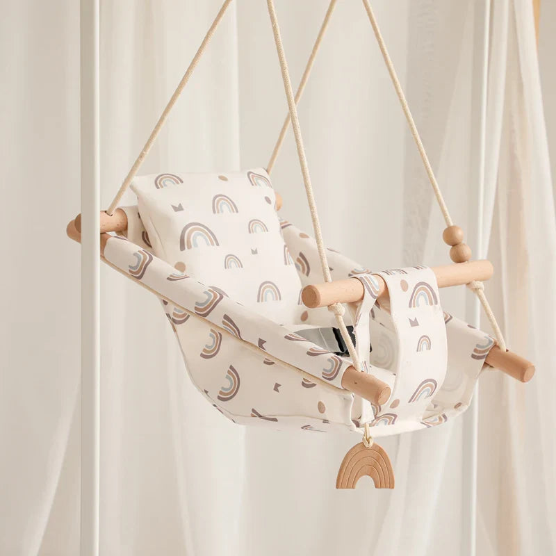 Axya Baby Canvas Lounge Swing Chair: Fun Outdoor Rocker for Kids