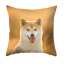 Axyaa Dog Print Polyester Cushion Cover for Sofa Living Room 45X45CM