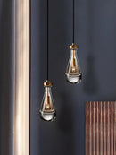 Axya Modern Crystal Pendant Light - Elegant, Minimalist Design for Home, Restaurant, Bar