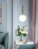 Axyaa Glass Ball Pendant Light - Modern Nordic Globe Ceiling Lamp