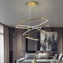 Axya Multilevel Hexagonal Pendant Lamp for Modern Duplex Floor Living Room Villa