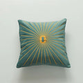 Axyaa Velvet Embroidery Cushion Cover 45x45cm - Durable Home Decor for Sofa Bed