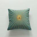 Axyaa Velvet Embroidery Cushion Cover 45x45cm - Durable Home Decor for Sofa Bed