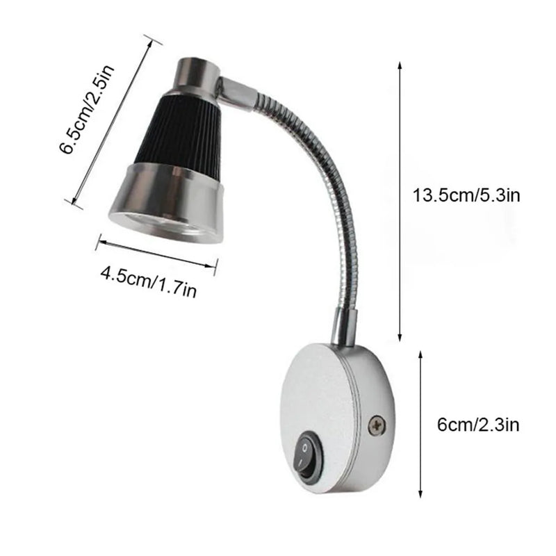 Axyaa LED Spot Reading Light for RV Boat Camp Interior Wall Lamp