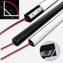 Axyaa LED V-Type Black Tube Bar Lamp with Aluminum Profiles & Milky Cover