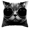 Axyaa Cartoon Dog Cat Printed Cushion Cover for Kid Room Decor 45X45CM