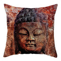 Buddha Pattern Throw Pillow Cover by Axyaa for Home, Car, Sofa Décor