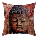 Buddha Pattern Throw Pillow Cover by Axyaa for Home, Car, Sofa Décor