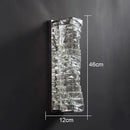 Axyaa Gold Crystal Wall Sconce LED Lamp for Living Room & Bedroom Lighting