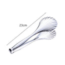 Axyaa Stainless Steel Kitchen Tongs Steak Clamp Long Handle Cooking Utensil