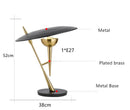 Nordic Black Desk Lamp E27 Modern Living Room Bedroom Bedside Axyaa