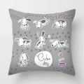 Axyaa Dog Print Cushion Cover 45X45CM Home Sofa Decor Pillow Case