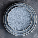 Axya Stone-Look Ceramic Dinner Plate & Salad Bowl Set for Elegant Dining