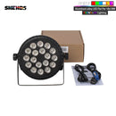 Axyaa LED Flat Par Lights 18x12W/18x18W RGBW Aluminum Alloy for Party KTV Disco DJ