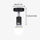 Axyaa Minimalist E27 Track Light with Adjustable Direction in Ceiling Mounted Fixture