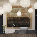 Axyaa Moon Pendant Light: Artistic Postmodern Lighting for Living, Dining, Bar Spaces