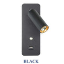 Axyaa 7W Indoor LED Wall Lamps with USB Charge, Modern Nordic Wall Light with Switch