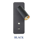 Axyaa Indoor 7W LED Wall Lamp with USB Charge and Switch