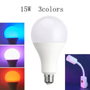 Axyaa RGB LED Bulb E27 10-20W Dimmable with Remote - 16 Colors Smart Lighting