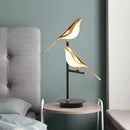 Axyaa Postmodern Bird LED Floor Lamp Golden Luxury for Living Room & Bedroom