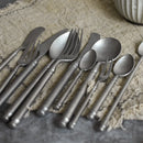 Axya Retro Snow Sand Stainless Steel Steak Flatware Set for Household and Hotel Tableware