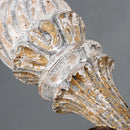 Axyaa Vintage Rustic Chandelier in Antique White for Elegant Home Lighting