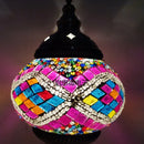 Axyaa Mediterranean Style Glass Mosaic Table Lamp