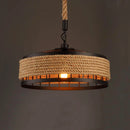 Axyaa Vintage Metal Rope Pendant Light Chandelier for Kitchen Dining Room