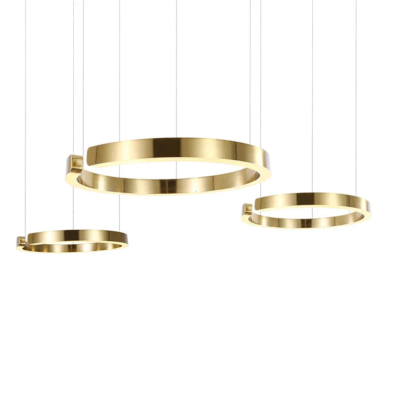 Axyaa Round LED Chandelier: Stylish Lighting for Home, Restaurant, or Bar