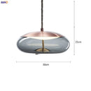 Axyaa Nordic Glass LED Pendant Lights - Modern Hanging Light for Dinning Living Room