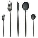 Axyaa Mint Green Stainless Steel Cutlery Set | 5pcs Knife Fork Spoon Flatware Tableware