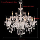 Modern Gold/Silver K9 Crystal Chandelier Light by Axyaa: Sleek Living Room & Bedroom Lighting