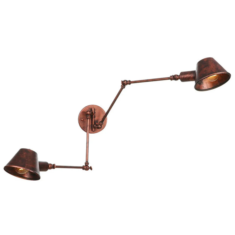Axyaa Long Swing Arm Wall Lamp Adjustable E27 Bathroom Sconce Fixture