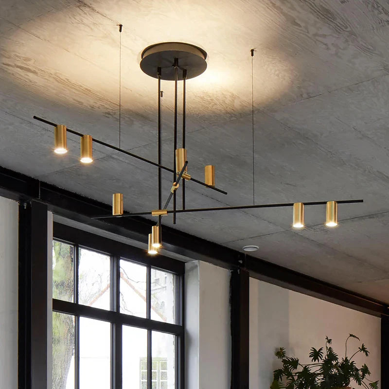 Axyaa Scandinavian LED Ceiling Chandelier for Dining and Living Room