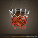 Axyaa Acrylic Basketball Pendant Lights for Home Bar Cafe Shop Living Room Kitchen