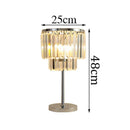 Axyaa Crystal Table Lamps: Modern Living Room Study Desk Decor