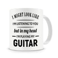 Axyaa Guitarist Magic Mug - 320ml Ceramic Coffee for Music Lovers
