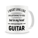 Axyaa Guitarist Magic Mug - 320ml Ceramic Coffee for Music Lovers