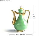 Axya Golden Outline Ceramics Hip Flasks - Retro Court Style Drinkware
