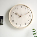 Axya Minimalist Wood Wall Clock - Modern Nordic Design Silent Living Room Clock
