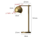 Axyaa Gold Metal Shade LED Table Lamp - Nordic Simple Design