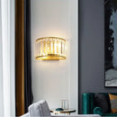 Axyaa Light Luxury Crystal Wall Lamp for Bedroom & Living Room
