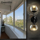 Axyaa Glass Beads LED Wall Sconces for Modern Home Deco Living Room and Bedroom