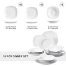 Axyaa Elisa 18-Piece Porcelain Dinner Set for 6 Person