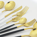 Axyaa Mint Green Stainless Steel Cutlery Set - 16pcs for Kitchen Tableware