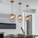 Axyaa Glass Ball Pendant Lights for Bar, Restaurant, Bedroom, and Modern Lighting