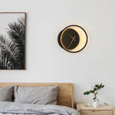 LED Wall Lamp Black/White Nordic Luxury Sconce for Hotel Bedroom, Living Room - Axyaa