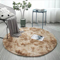 Axyaa 100/120cm Fluffy Round Shaggy Rug for Living Room, Bedroom, Kids' Room