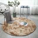 Axyaa 100/120cm Fluffy Round Shaggy Rug for Living Room, Bedroom, Kids' Room