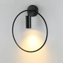Axyaa Minimalist Line Ring Wall Lamp for Living Room Porch Background Decor
